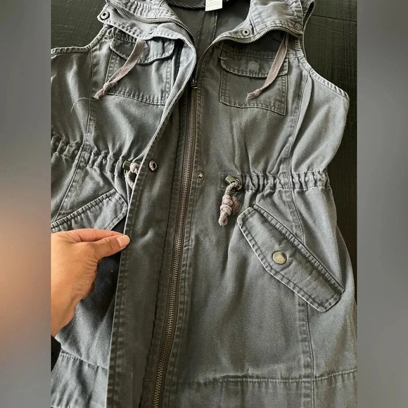Sebby Gray Utility Vest SZ S - Picture 4 of 4